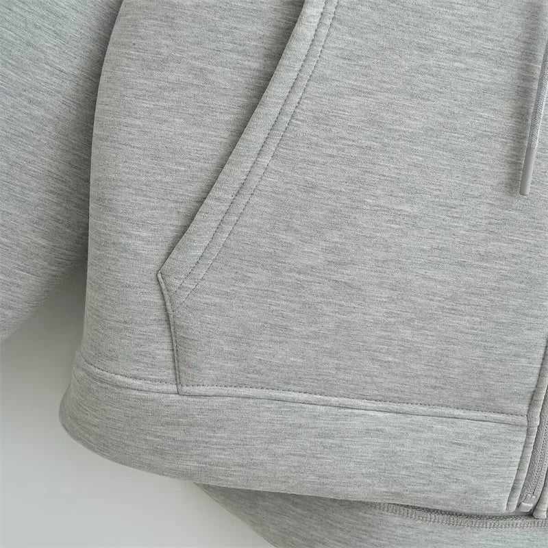 Zoé | Sweat à capuche zippé oversize